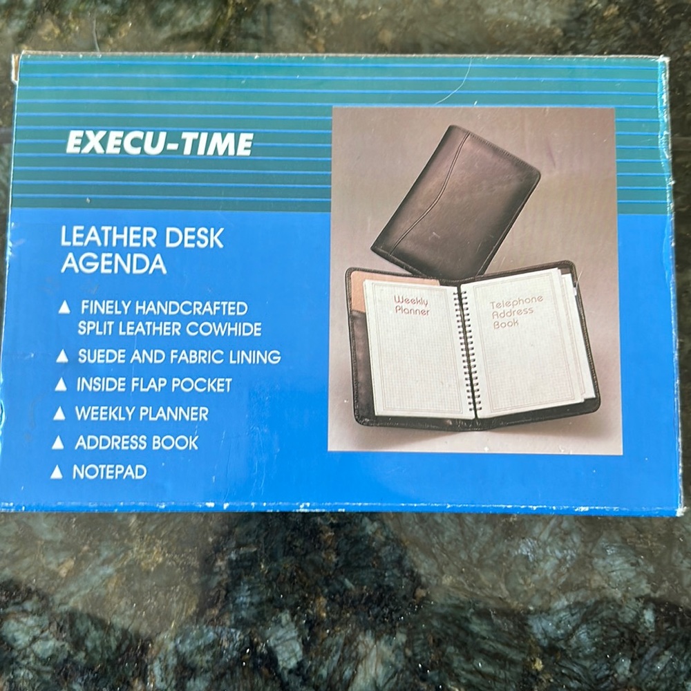 Leather desk agenda EXECU-TIME